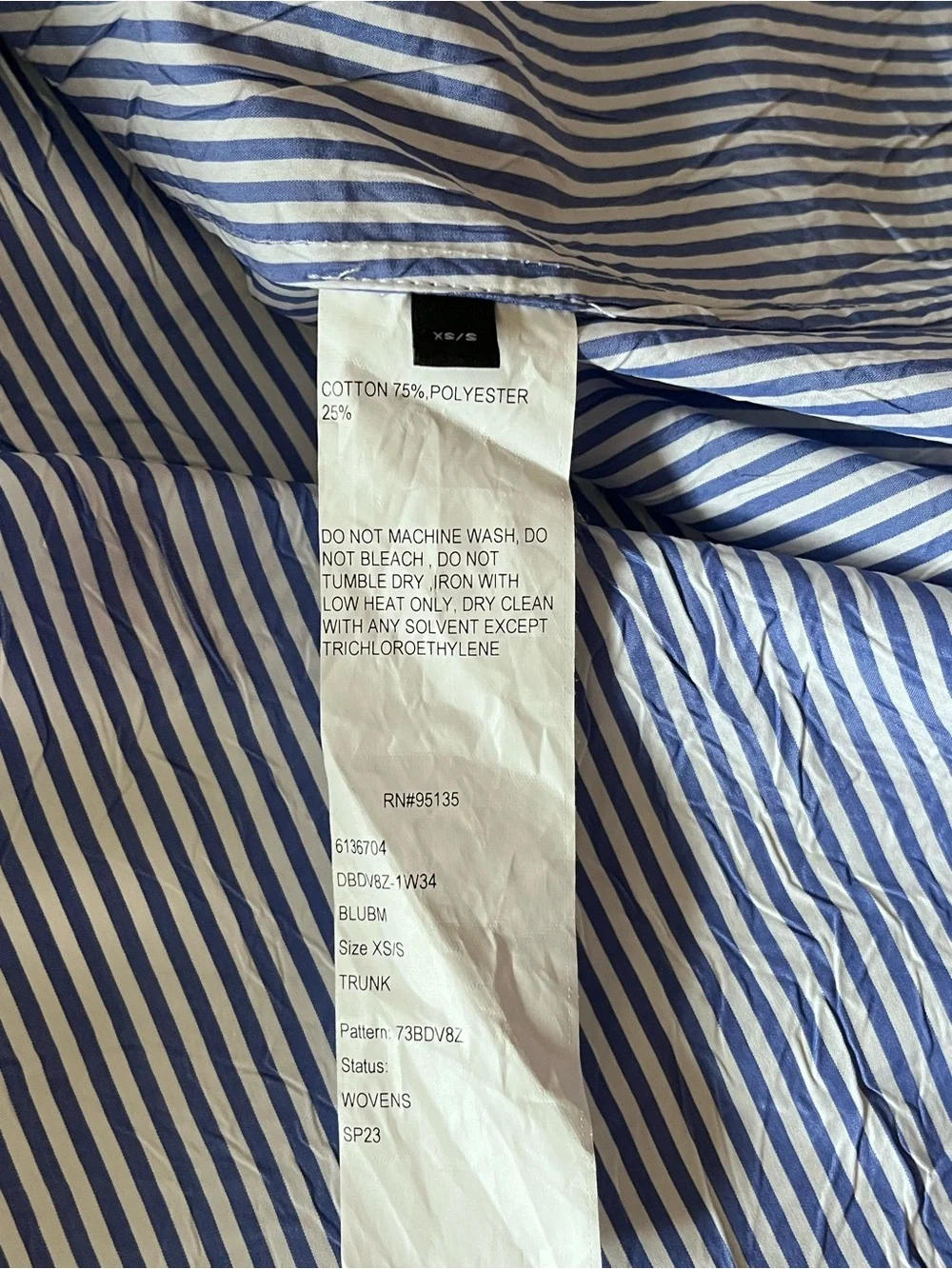 LAFAYETTE 148 Bluebird Crinkle Oversized Striped Shirt - Picture 11 of 13